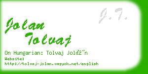 jolan tolvaj business card